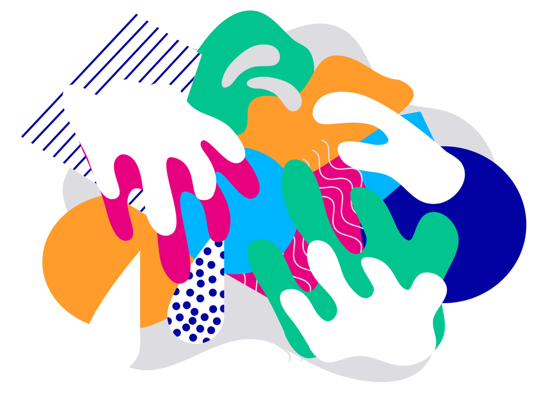 Mönster | Affinity Designer Grafiska mönster i olika färger gjord i Affinity Designer.