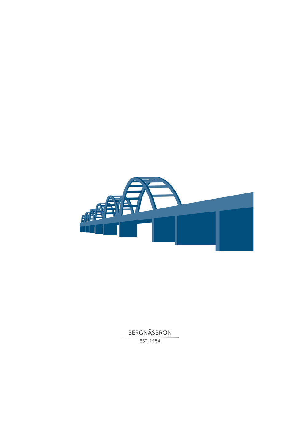 Bergnäsbron | Affinity Designer Bild på Bergnäsbron gjord i Affinity Designer.
