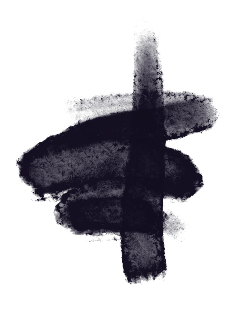 Abstrakt konst målad i Procreate.